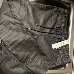 Black Coated Flog pants